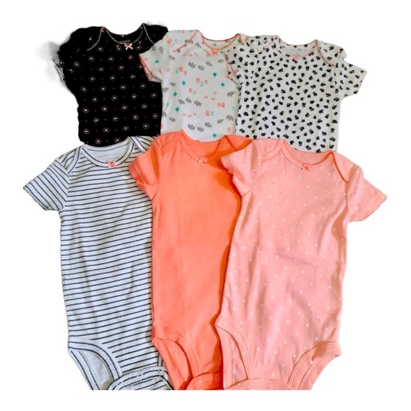 Carter's Other - SIMPLE Joys By Carter’s Onesies Set of 6 Size 3-6 months